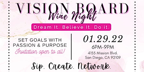 Vision Board Wine Night - A Networking Event tickets