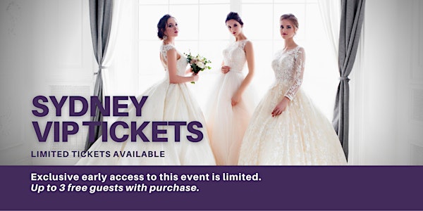 Sydney Pop Up Wedding Dress Sale VIP Early Access
