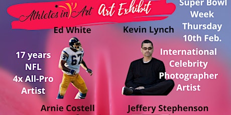 Athletes in Art "Art and NFTs Exhibit" for Charity during Big Game Week