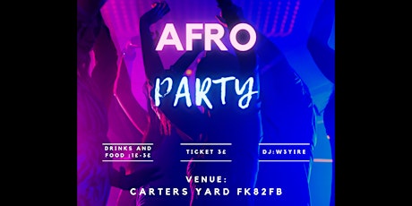 Back to school afro-party tickets
