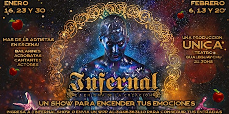 Imagen principal de "INFERNAL" un show para encender tus emociones. Función 16/01