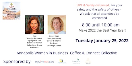 Jan 2022 Annapolis Women in Business Coffee & Chat Collective (IN PERSON) tickets