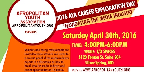 Afropolitan Youth Association Presents "Career Exploration Day"