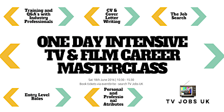 TV Jobs UK One Day Intensive TV & Film Career Masterclass - Training & Q&A primary image
