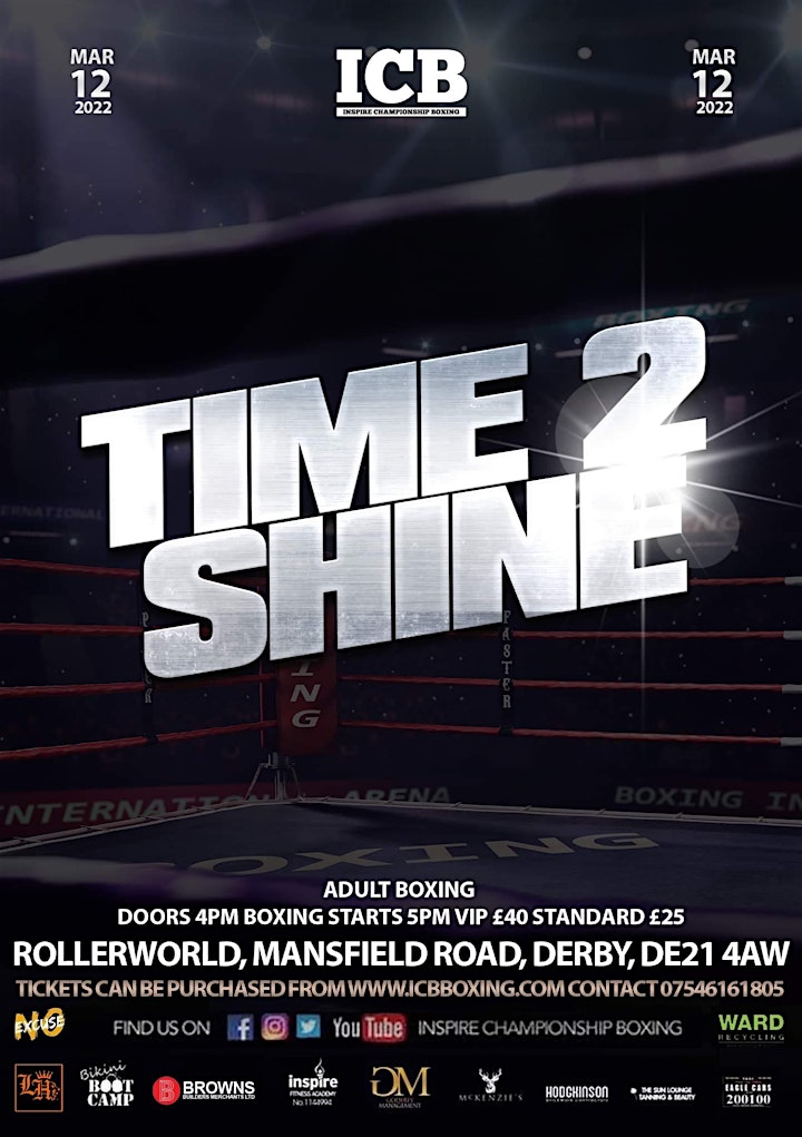 
		ADULT Time 2 Shine Boxing Event | March 12th image
