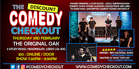 Comedy Improv Night at The Original Oak Leeds - Thursday 3rd February tickets