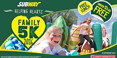 SUBWAY Helping Hearts™ Family 5K - Perry Park, Birmingham primary image