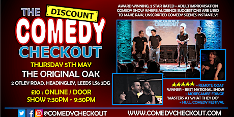 Comedy Improv Night at The Original Oak Leeds - Thursday 5th May tickets