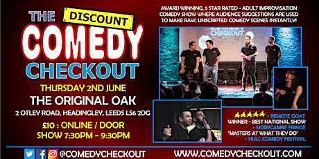 Comedy Improv Night at The Original Oak Leeds - Thursday 2nd June tickets