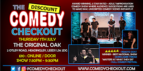 Comedy Improv Night at The Original Oak Leeds - Thursday 7th July tickets