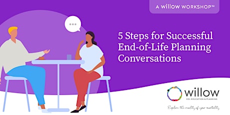 Hauptbild für 5 Steps for Successful End-of-Life Planning Conversations:Willow Workshopᵀᴹ