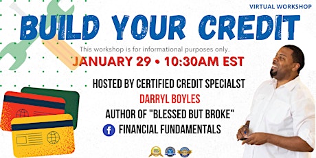 Build Your Credit: Virtual Workshop tickets