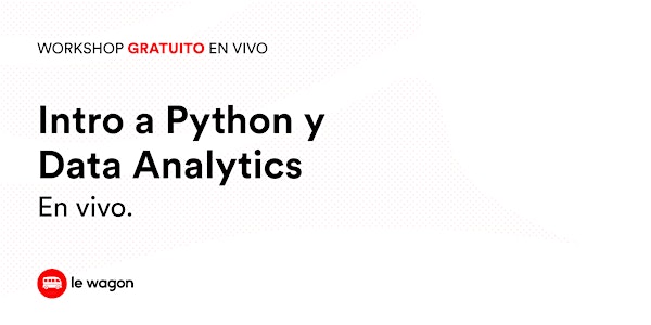 Workshop Gratuito | Python & Data Analytics