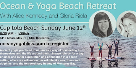 Ocean & Yoga Beach Retreat with Alice Kennedy and Gloria Riola primary image