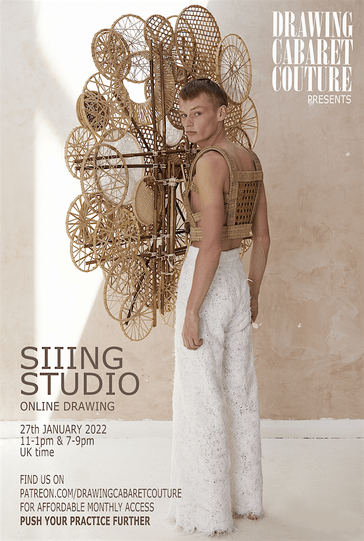 IN PERSON LIFE DRAWING with couture by SIIING STUDIO image