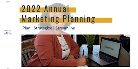 2022 Marketing Planning | WED | Jan 19 | 7 PM EST primary image