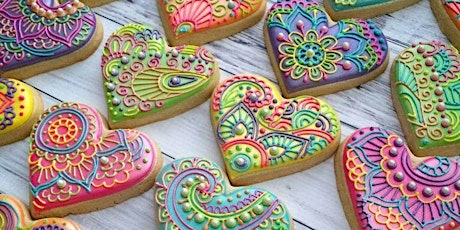 Feb. 1st 6 pm Heart Sugar Cookie Decorating-Mandala Style at Soule' Studio tickets