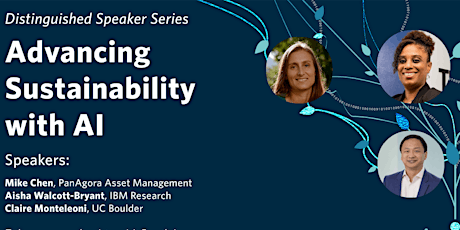Advancing Sustainability with AI, Distinguished Speaker Series biljetter