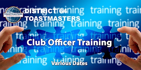 District 64 Club Officer Training tickets
