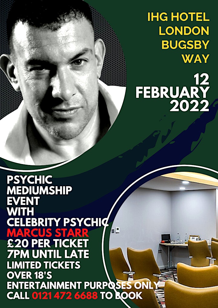 Psychic mediumship with Marcus Starr at Holiday Inn Express London image