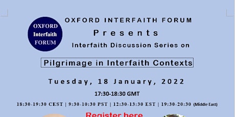 Oxford Interfaith Discussion on Pilgrimage in Interfaith context tickets