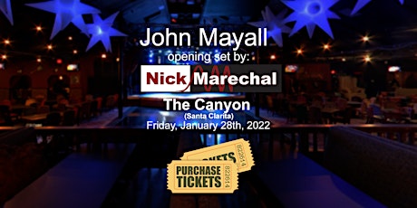 Nick Marechal opens for John Mayall tickets