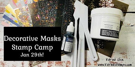 Decorative Masks Stamp Camp tickets