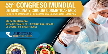 Imagen principal de 55° World Congress of Cosmetic Medicine and Surgery - IACS (B)