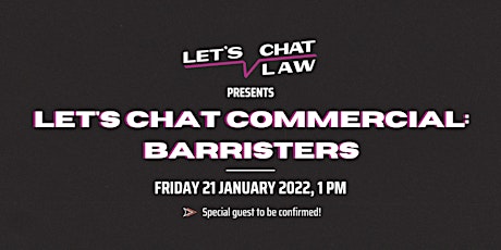 Let's Chat Commercial Awareness: Barristers tickets