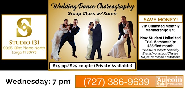 Wedding Dance Choreography w/Miss Karen
