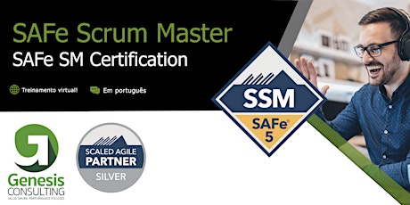 SAFe Scrum Master certificação SAFe SM  - Live OnLine - Português entradas