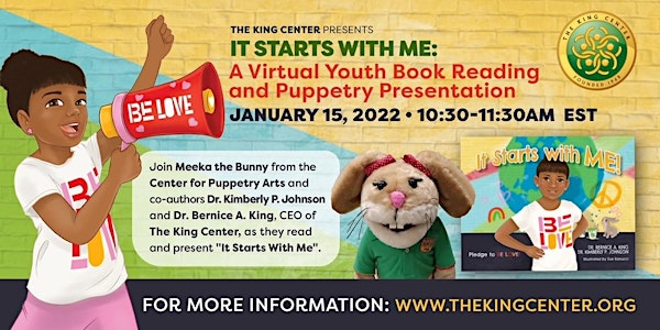 It Starts With Me: A Virtual  Youth Book Reading  and Puppetry Presentation