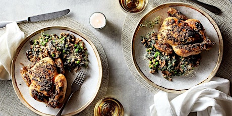 Roasted Cornish Game Hens with Farro Risotto Couples Cooking Class tickets