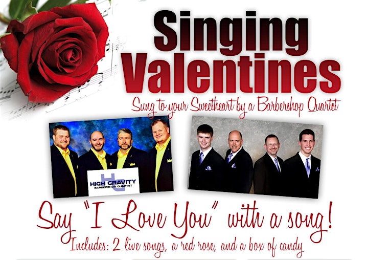 Singing Valentines 2022 (February 13 & 14, 2022) image