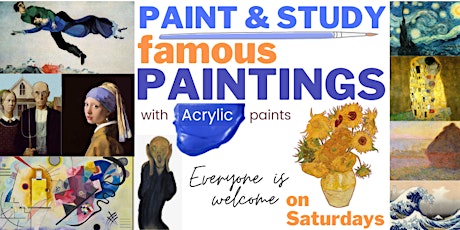 PAINT & STUDY famous Paintings - every Saturday - [LIVE in ZOOM] tickets