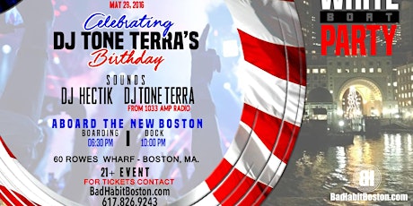 Sunday Funday Harbor Cruises Memorial Day ALL WHITE Party primary image