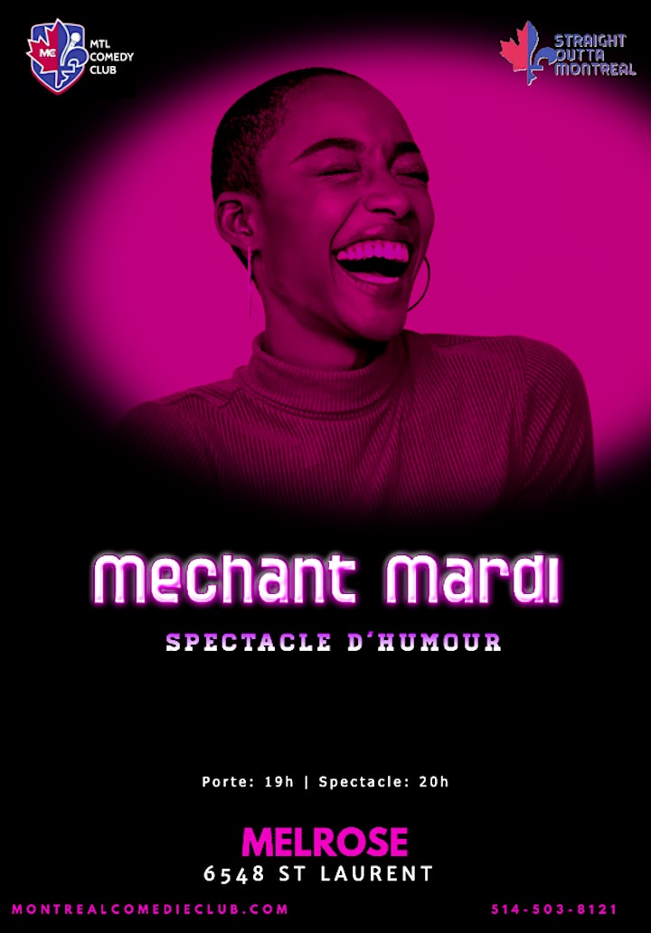 Spectacle D'Humour ( Mechant Mardi ) Montrealcomedieclub.com image