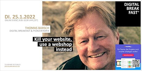 "Kill your website, use a webshop instead" mit Thomas Barsch Tickets