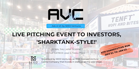 Ask-A-VC Live! Pitching Event by SEED Ventures tickets