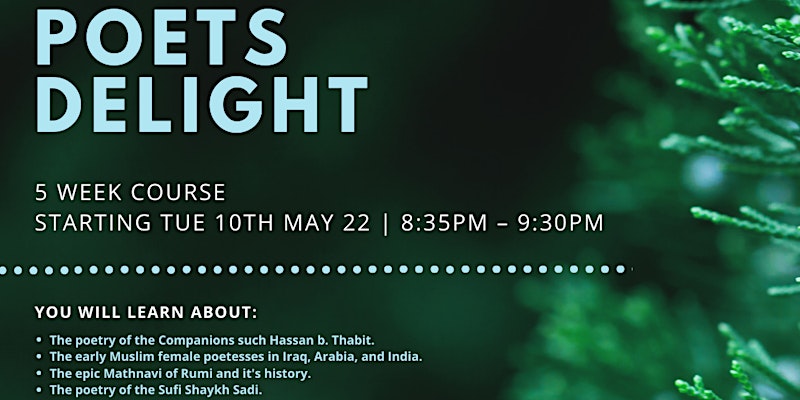 Poet’s Delight – (Every Tue from 10th May | 5 Weeks | 7:30PM)