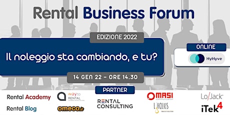 Rental Business Forum 2022: il noleggio sta cambiando, e tu?