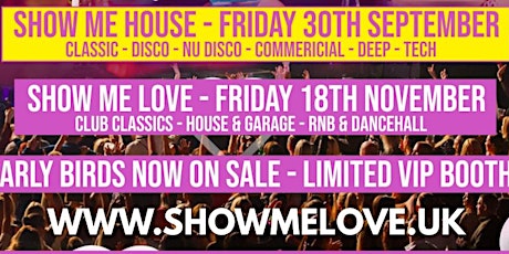 Show Me House @COCO Southend 30th September 2022 tickets
