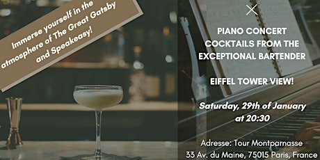 Piano & Cocktails Night! Feel like in Chicago but with an Eiffel Tower View tickets