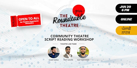 The Roundtable Theatre | Punjabi Play Reading  for Community tickets