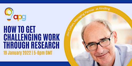 'How to get challenging work through research' with Jon Cohen tickets
