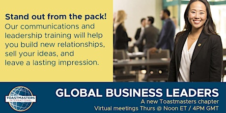 Global Business Leaders Toastmasters Tickets