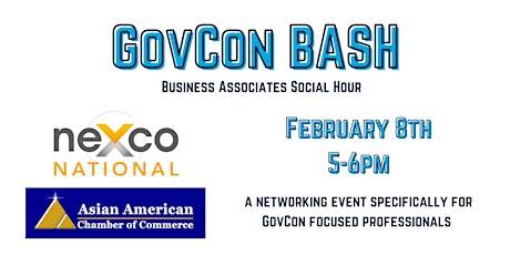 neXco National & Asian American Chamber GOVCON BASH tickets