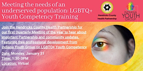 Quarterly Partnership Mtg: LGBTQ+ Youth Competency Training tickets