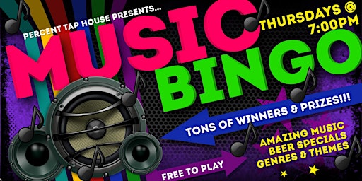 Thursday Music Bingo at Percent Tap House