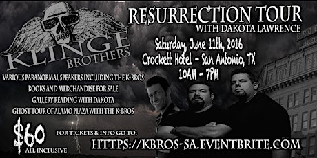 The Klinge Brothers Resurrection Tour with Dakota Lawrence - San Antonio primary image